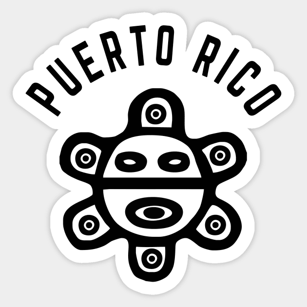 Puerto Rico Sol Taino Boricua Puerto Rican Indian Symbols Sticker by PuertoRicoShirts